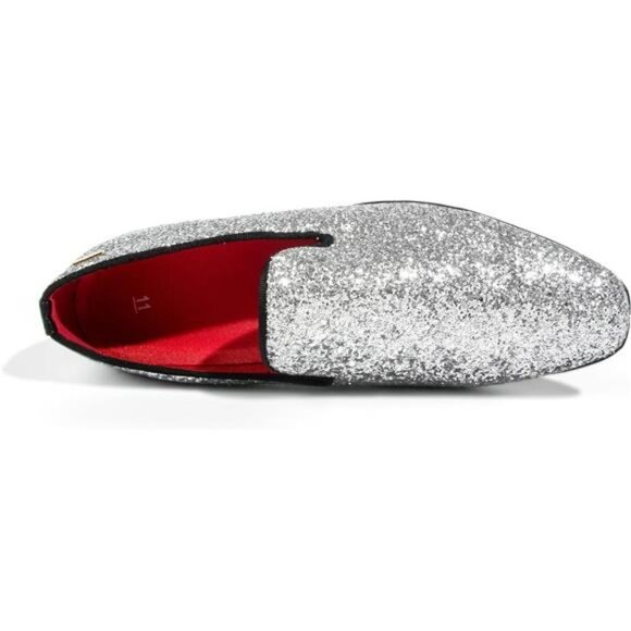 Men\'s Slip-On Loafers Driving Shoes Tuxedo Suit Elegant Practical Style Glitter main image 4
